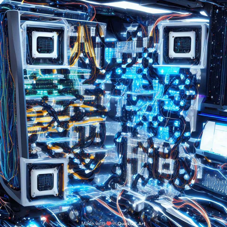 A super computer making some AI
