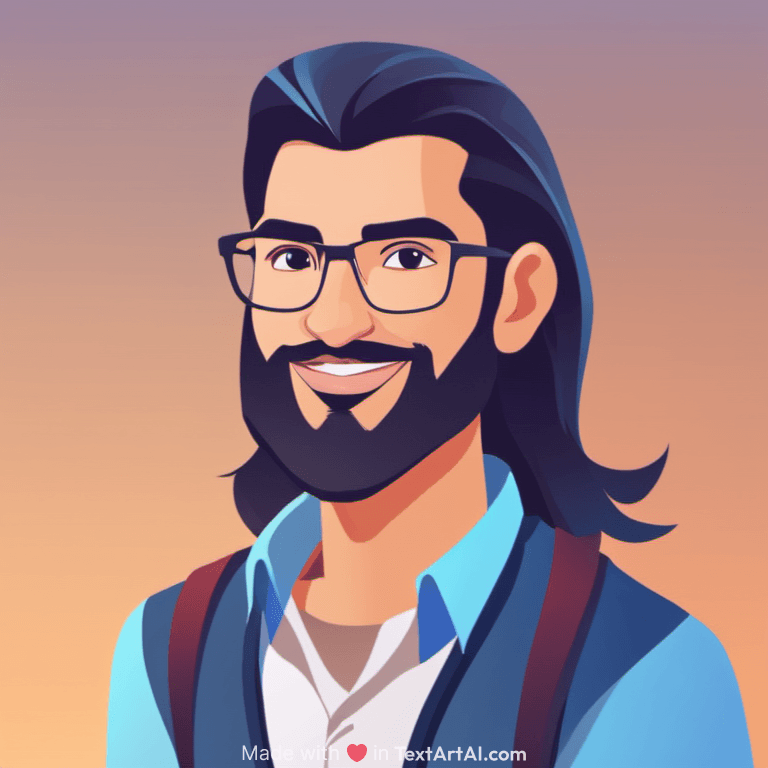 avatar of a software engineer with no facial hair, no glasses, and long stylish hair