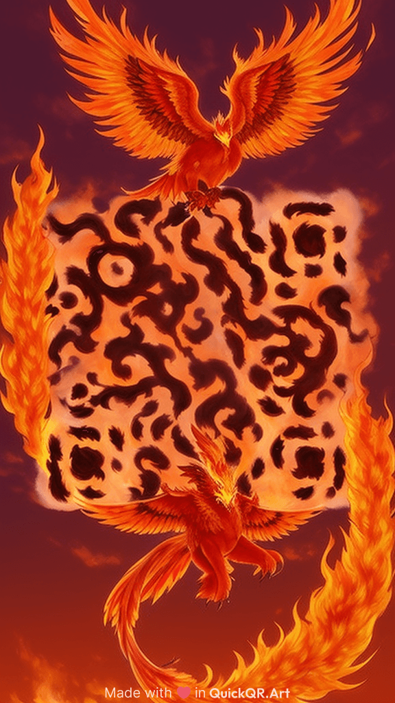 phoenix rising in fire