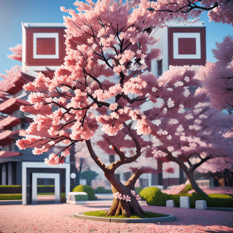 Cherry blossom tree