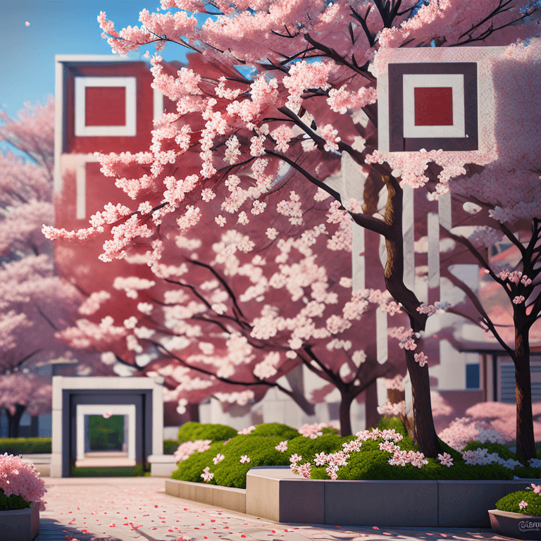 Cherry blossom tree