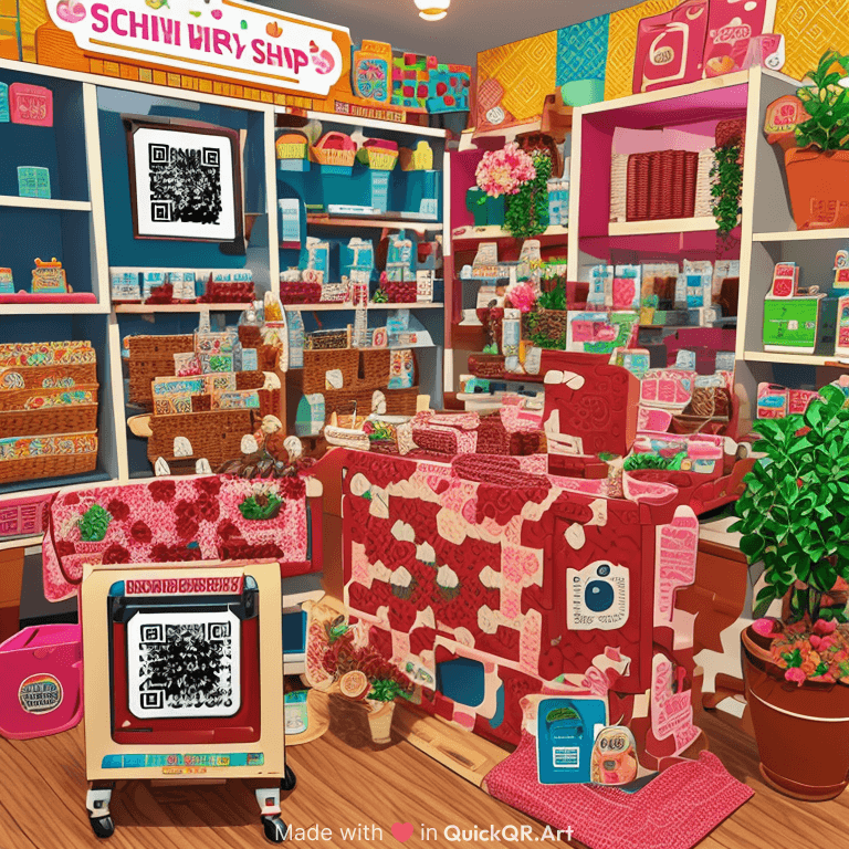 Create a scannable stylish QR code for the Nursary shop and between the QR code write the name of Shop is Shivansh Rose Nursary 