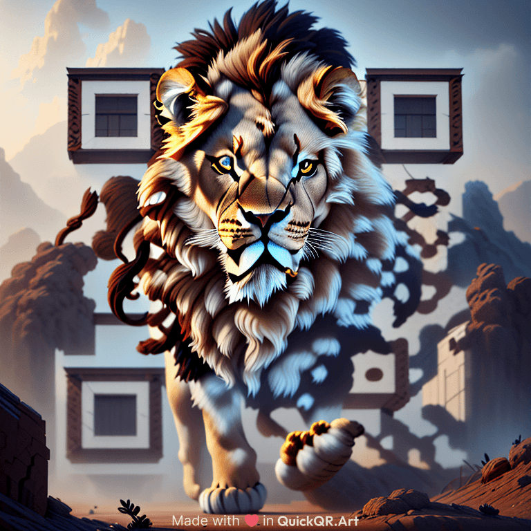 Lion Roaring , Matte Painting, Character design, trending on Artstation
