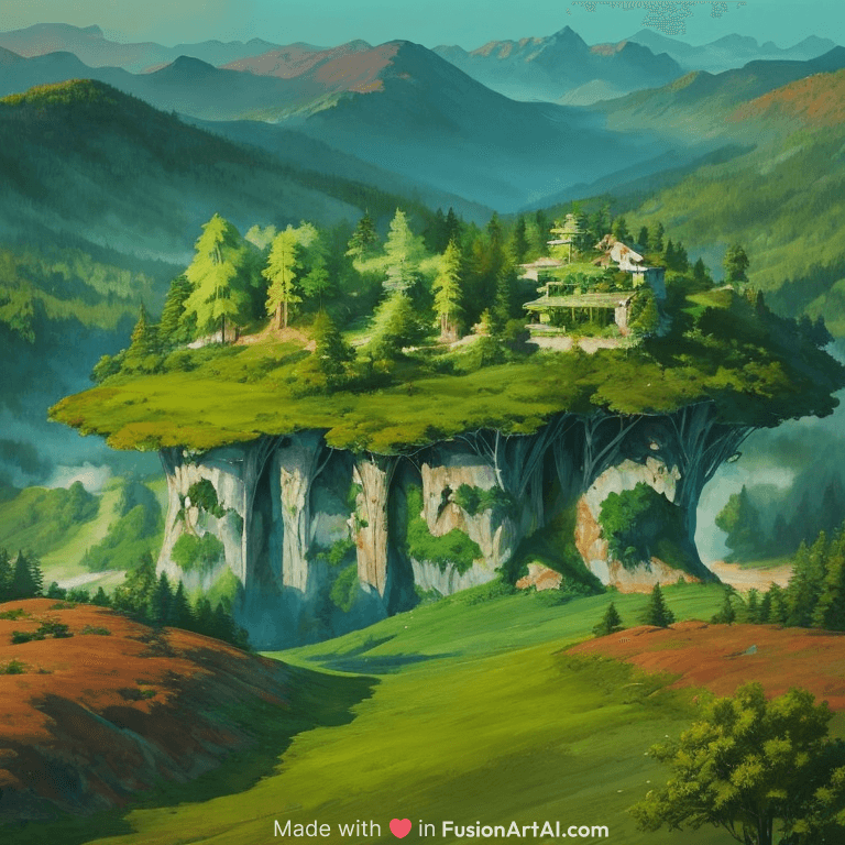 a watercolor painting of a beautiful landscape and horizon, verdant forests as far as the eye can see, trending on artstation, 4 k, super high detail