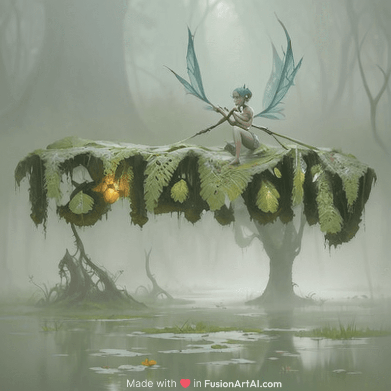 a film still close up shot of a pixie in a misty swamp landscape by esao andrews and peter mohrbacher. trending on artstation